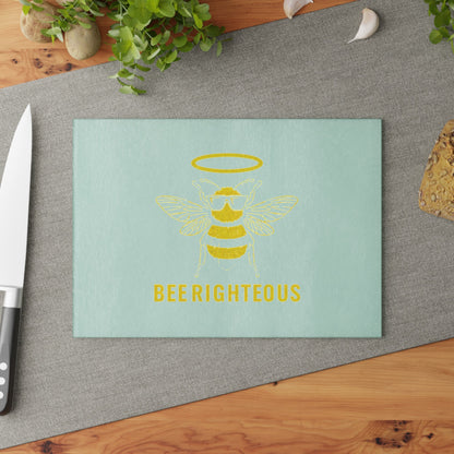 Bee Righteous Glass Cutting Board - Eco-Friendly Kitchen Decor & Unique Gift - Jack Righteous