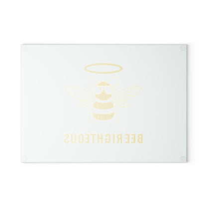Bee Righteous Glass Cutting Board - Eco-Friendly Kitchen Decor & Unique Gift - Jack Righteous