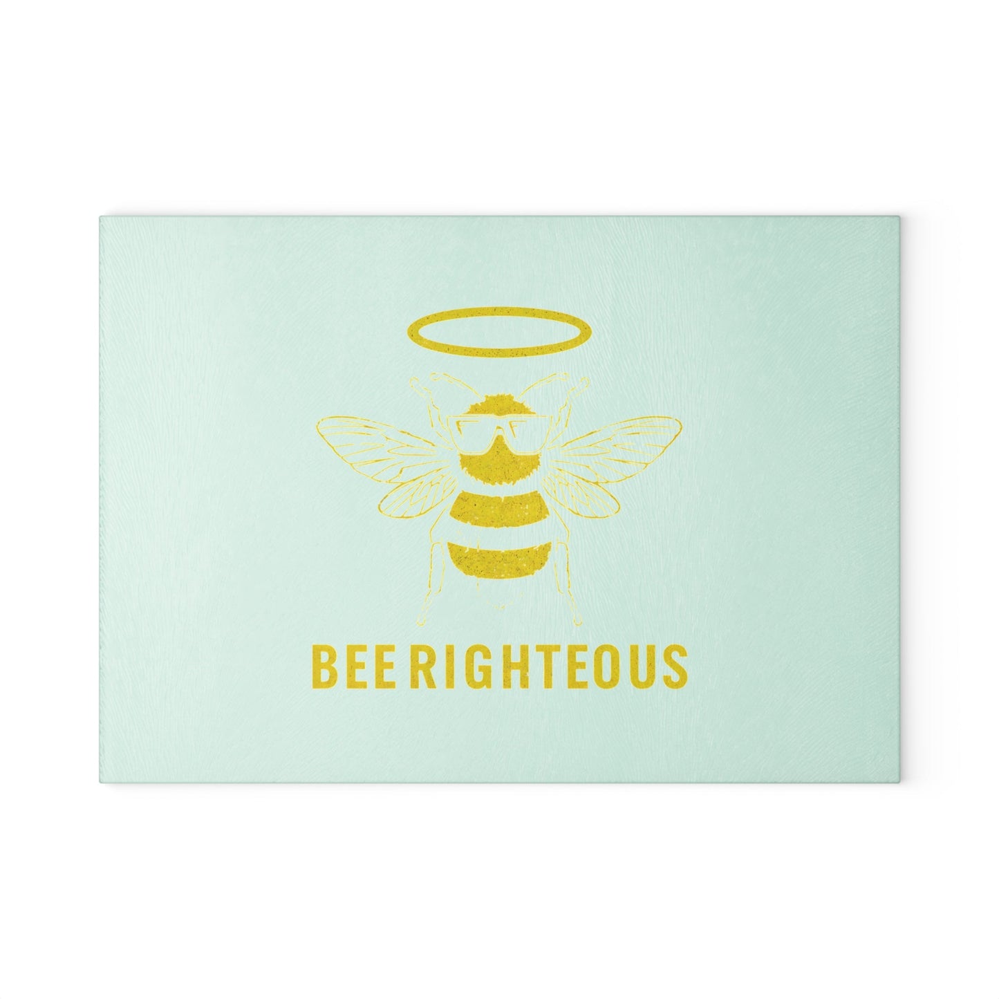 Bee Righteous Glass Cutting Board - Eco - Friendly Kitchen Decor, Unique Gift for Home Chefs, Bee Lovers, Housewarming, Kitchen Essentials - Jack Righteous