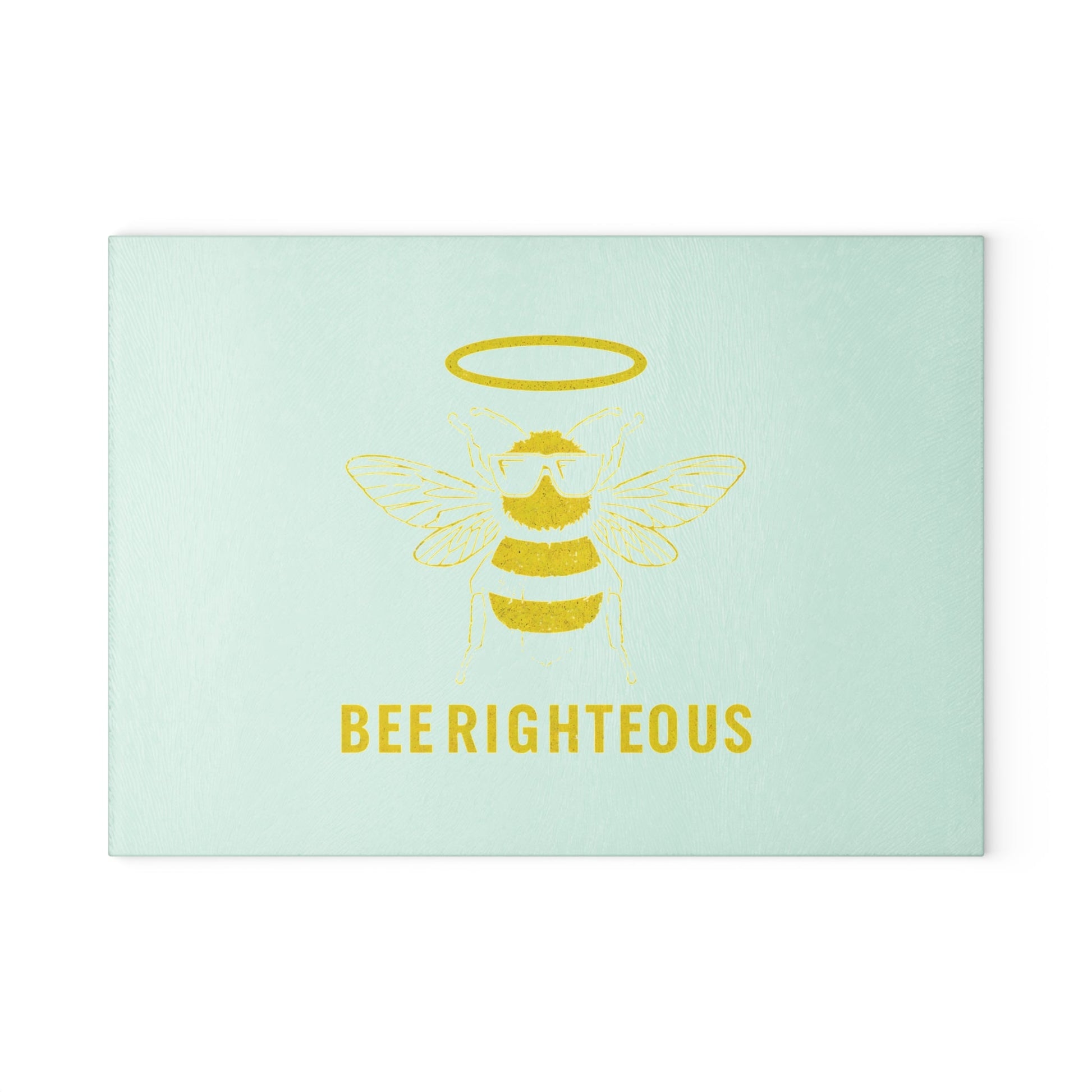 Bee Righteous Glass Cutting Board - Eco - Friendly Kitchen Decor, Unique Gift for Home Chefs, Bee Lovers, Housewarming, Kitchen Essentials - Jack Righteous