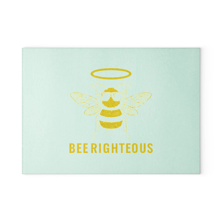Bee Righteous Glass Cutting Board - Eco-Friendly Kitchen Decor & Unique Gift - Jack Righteous