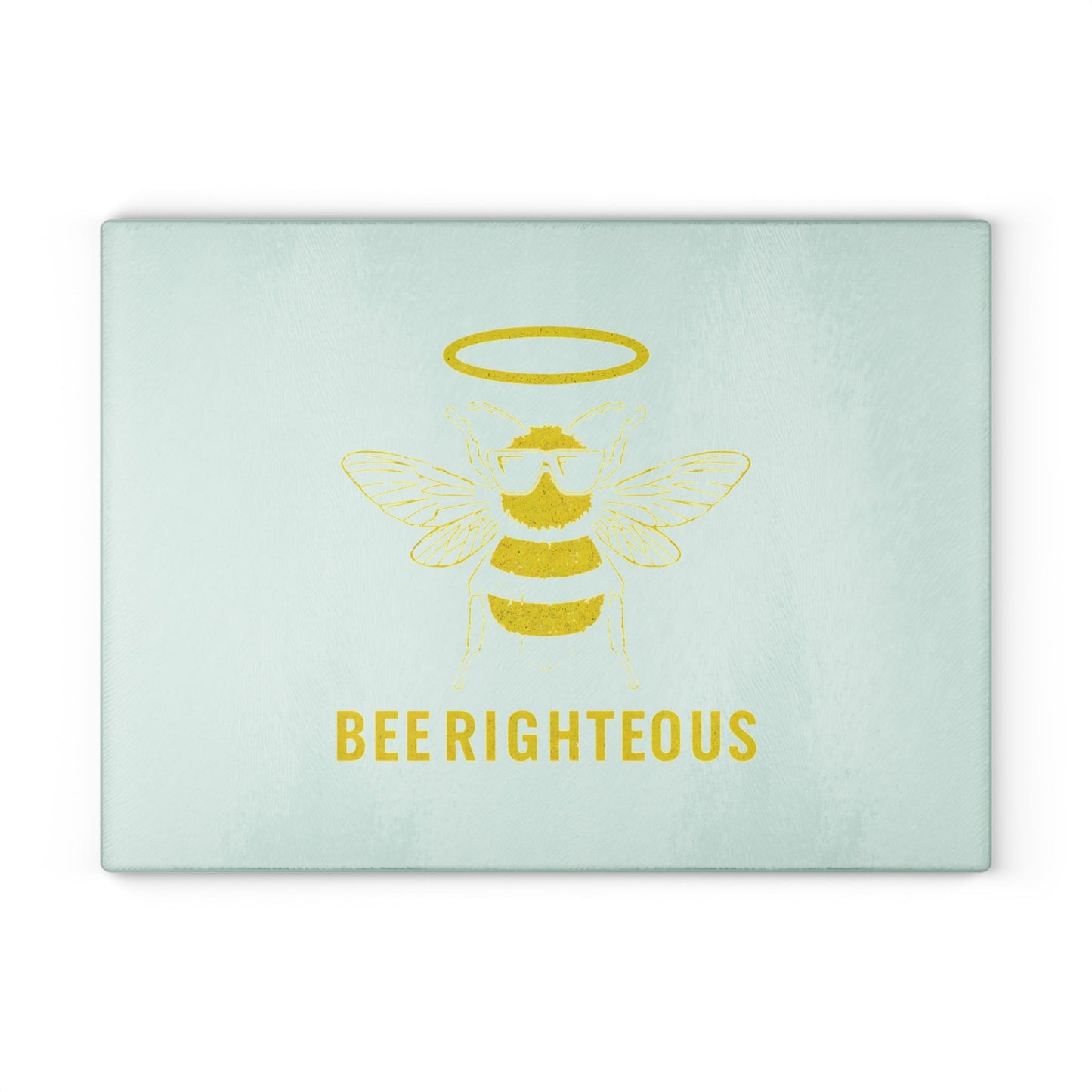 Bee Righteous Glass Cutting Board - Eco - Friendly Kitchen Decor, Unique Gift for Home Chefs, Bee Lovers, Housewarming, Kitchen Essentials - Jack Righteous
