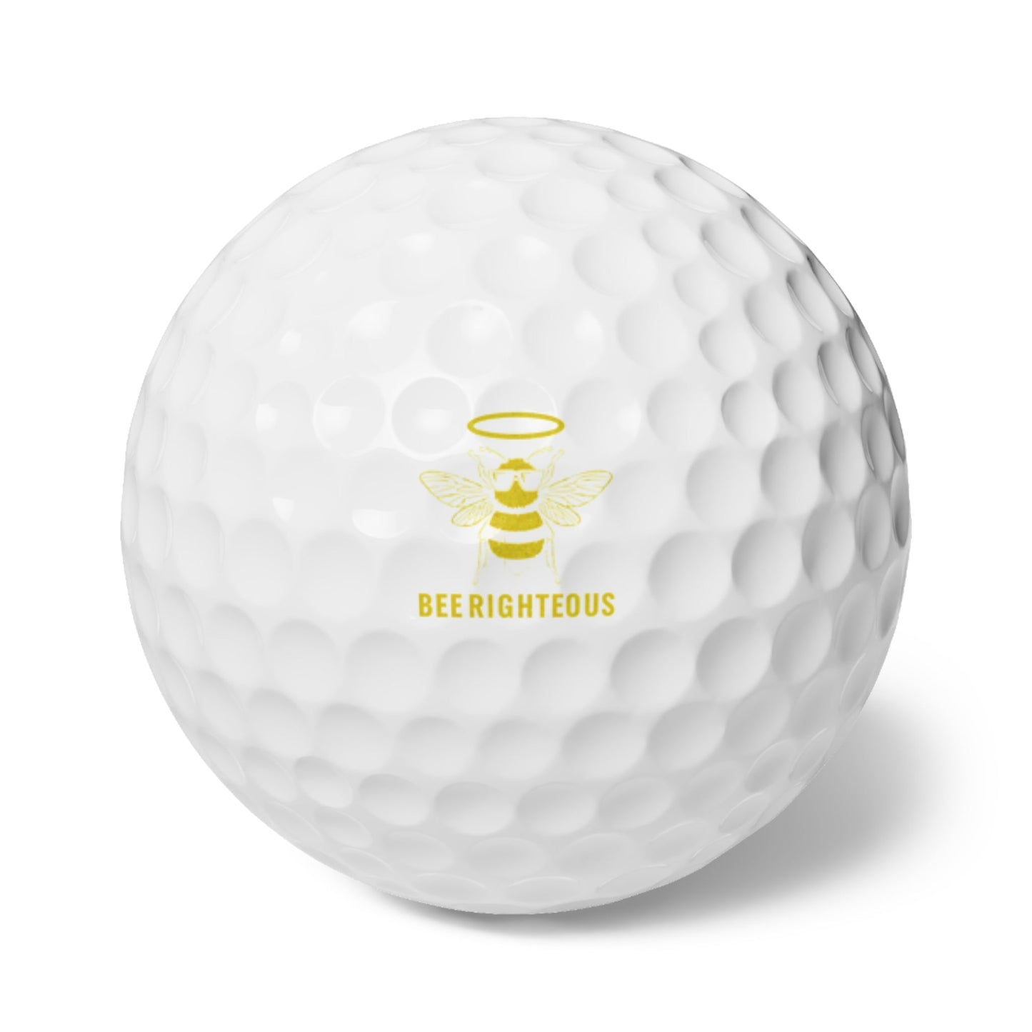 Bee Righteous Golf Balls, 6 - Pack, Funny Golf Gifts, Golf Accessories, Great for Father's Day, Gifts for Golf Lovers, Unique Design [...] - Jack Righteous