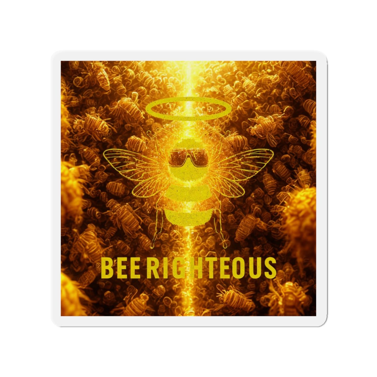 Bee Righteous Die-Cut Magnets | Bee Gifts, Kitchen Accessories, Inspirational Home Decor - Jack Righteous