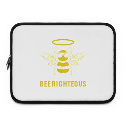Bee Righteous - Inspirational Laptop Sleeve & Case, Bee Themed Electronics Cover - Jack Righteous