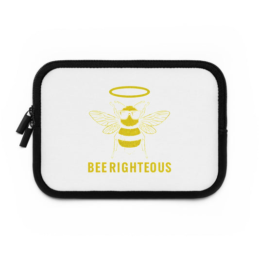 Bee Righteous - Inspirational Laptop Sleeve & Case, Bee Themed Electronics Cover - Jack Righteous