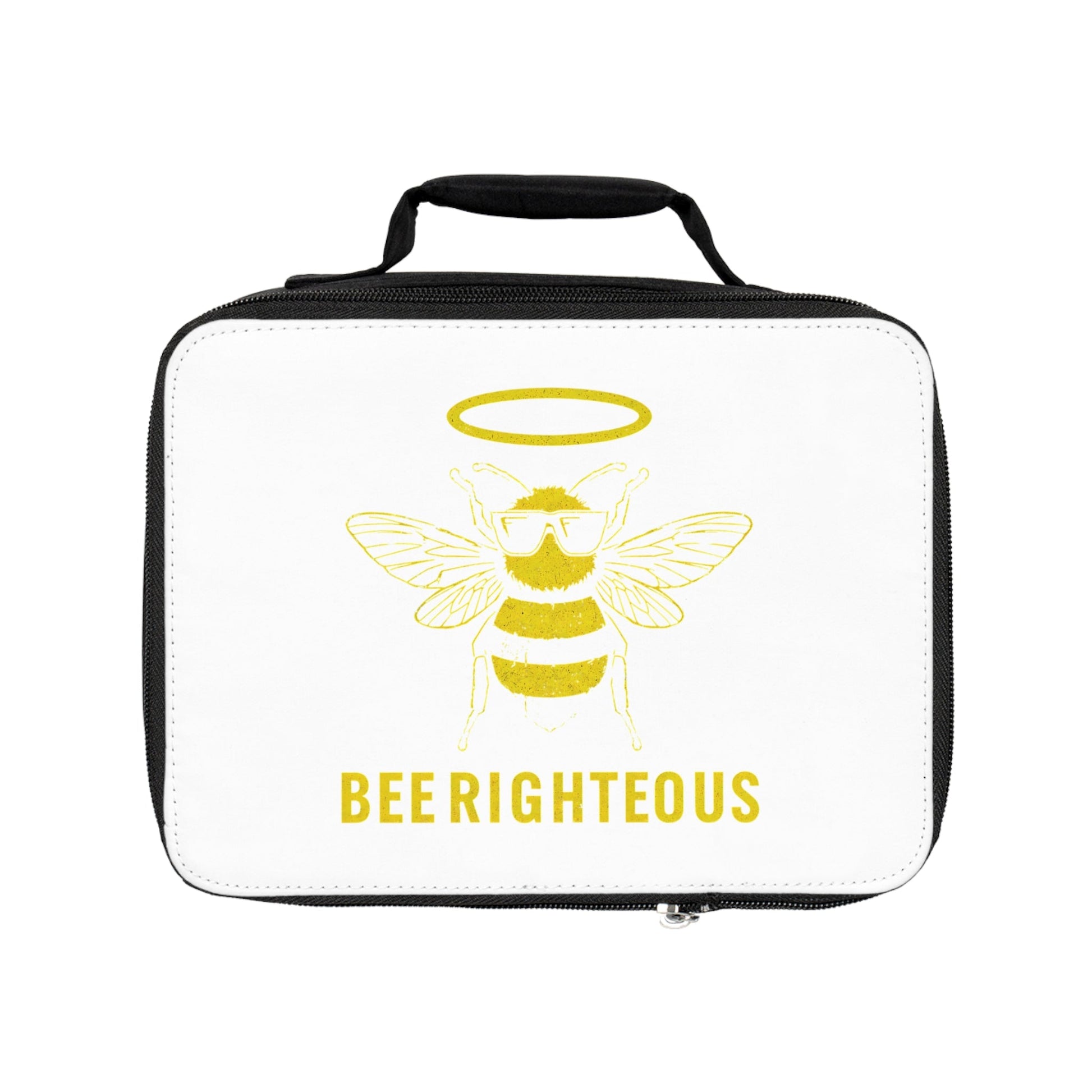 Bee Righteous Lunch Bag | Fun Bee - Themed Insulated Lunch Box, Cute Lunch Tote for Adults and Kids, Perfect for School & Work - Jack Righteous