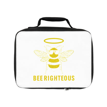 Bee Themed Insulated Lunch Bag | Cute Lunch Tote for School & Work - Jack Righteous