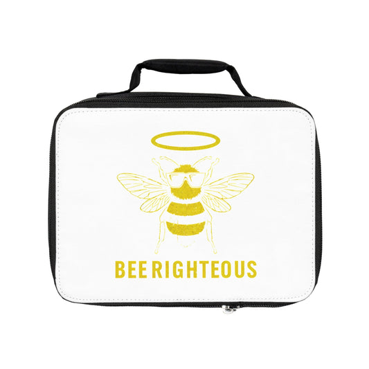 Bee Themed Insulated Lunch Bag | Cute Lunch Tote for School & Work - Jack Righteous