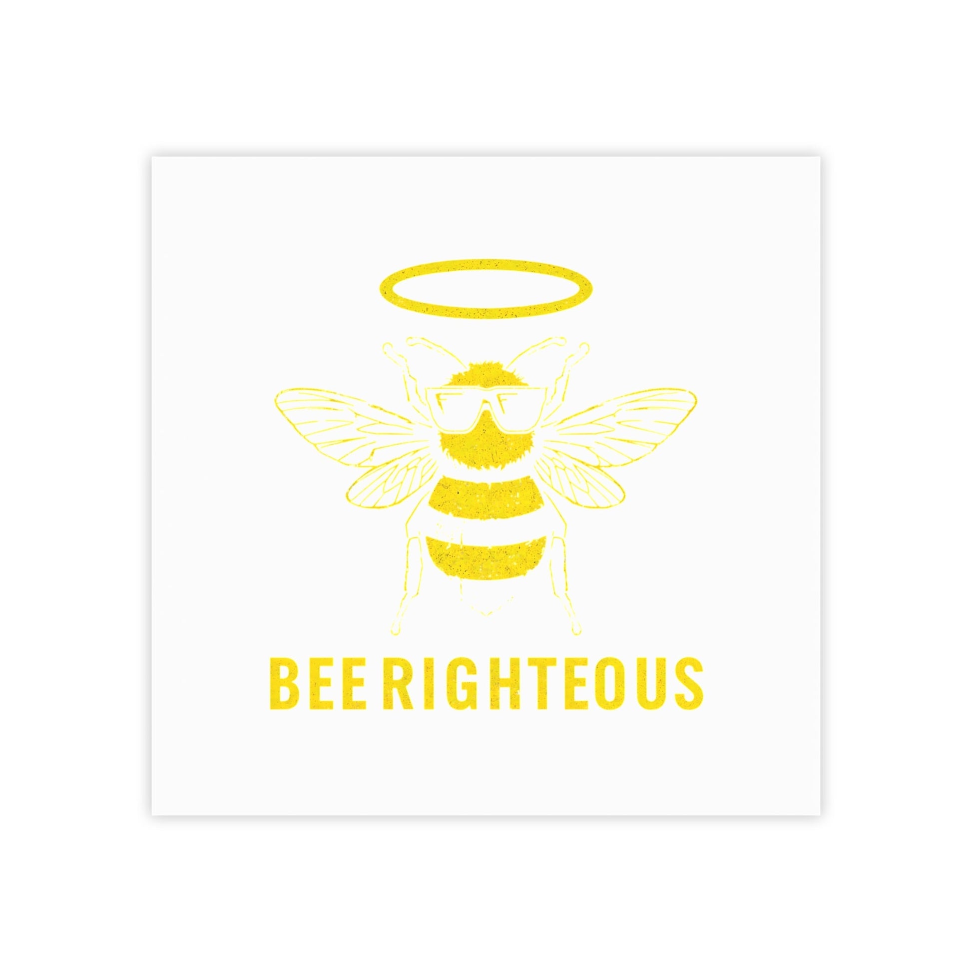 Bee - righteous Note Pads, Cute Sticky Notes, Gift for Teachers, Bee Lovers, Inspirational Office Supplies - Jack Righteous