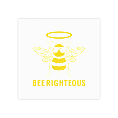 Bee - righteous Note Pads, Cute Sticky Notes, Gift for Teachers, Bee Lovers, Inspirational Office Supplies - Jack Righteous
