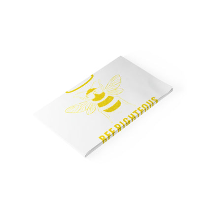 Bee - righteous Note Pads, Cute Sticky Notes, Gift for Teachers, Bee Lovers, Inspirational Office Supplies - Jack Righteous