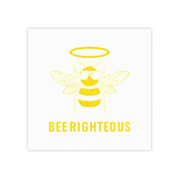 Bee - righteous Note Pads, Cute Sticky Notes, Gift for Teachers, Bee Lovers, Inspirational Office Supplies - Jack Righteous
