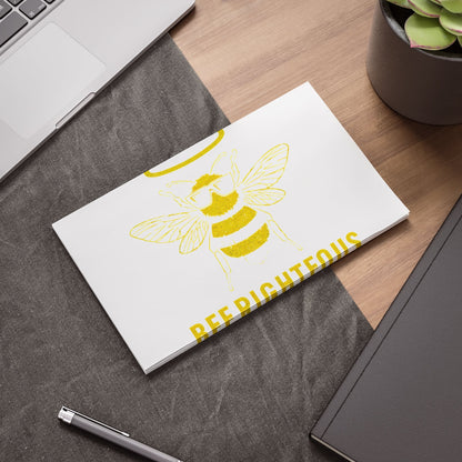 Bee - righteous Note Pads, Cute Sticky Notes, Gift for Teachers, Bee Lovers, Inspirational Office Supplies - Jack Righteous