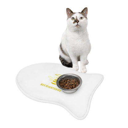 Bee Righteous Cute Dog Dish Pet Feeding Mat - Non-Slip, Fun Kitchen Decor - Jack Righteous