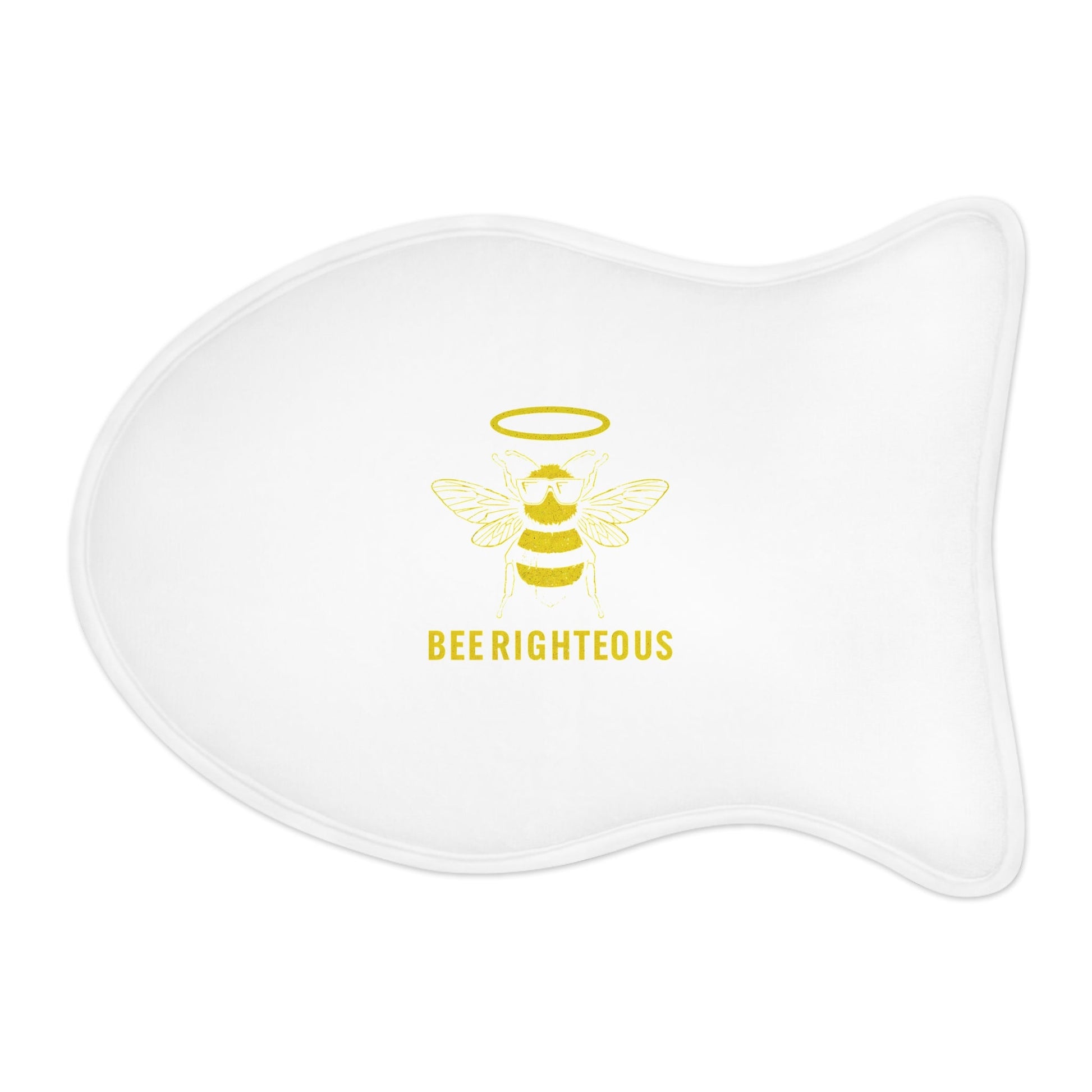 Bee Righteous Cute Dog Dish Pet Feeding Mat - Non-Slip, Fun Kitchen Decor - Jack Righteous