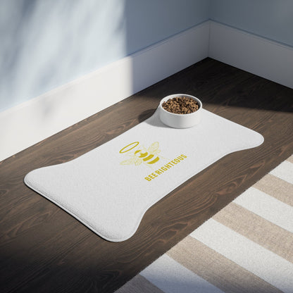 Bee Righteous Cute Dog Dish Pet Feeding Mat - Non-Slip, Fun Kitchen Decor - Jack Righteous