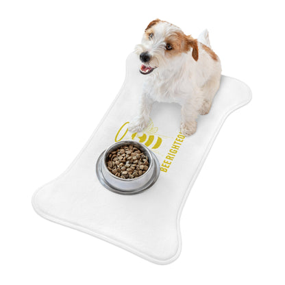 Bee Righteous Cute Dog Dish Pet Feeding Mat - Non-Slip, Fun Kitchen Decor - Jack Righteous