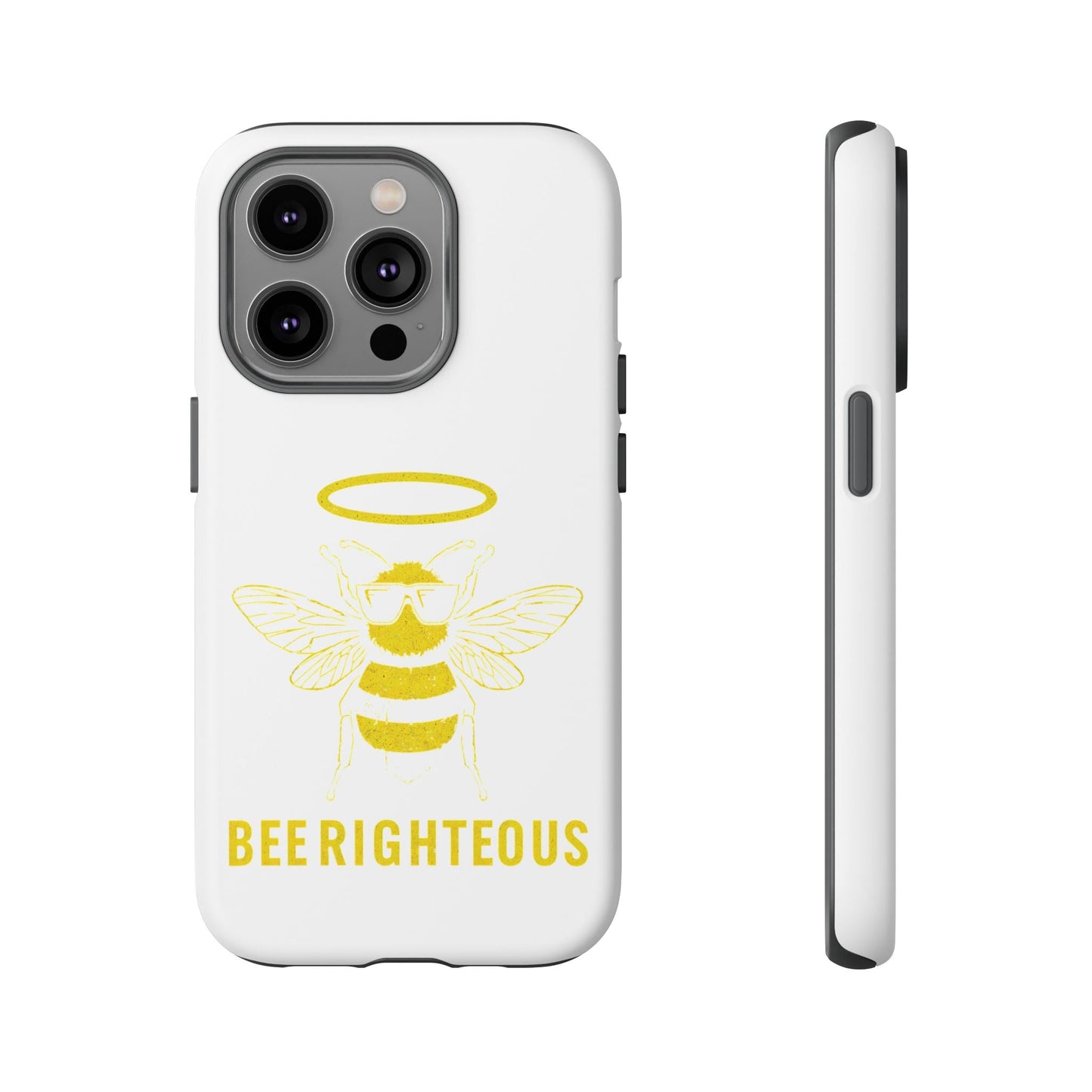 Bee Righteous Phone Case | Tough Cases, Inspirational Gifts, Cute Bee Design, Eco - Friendly Phone Accessories, Buzzing Charm - Jack Righteous