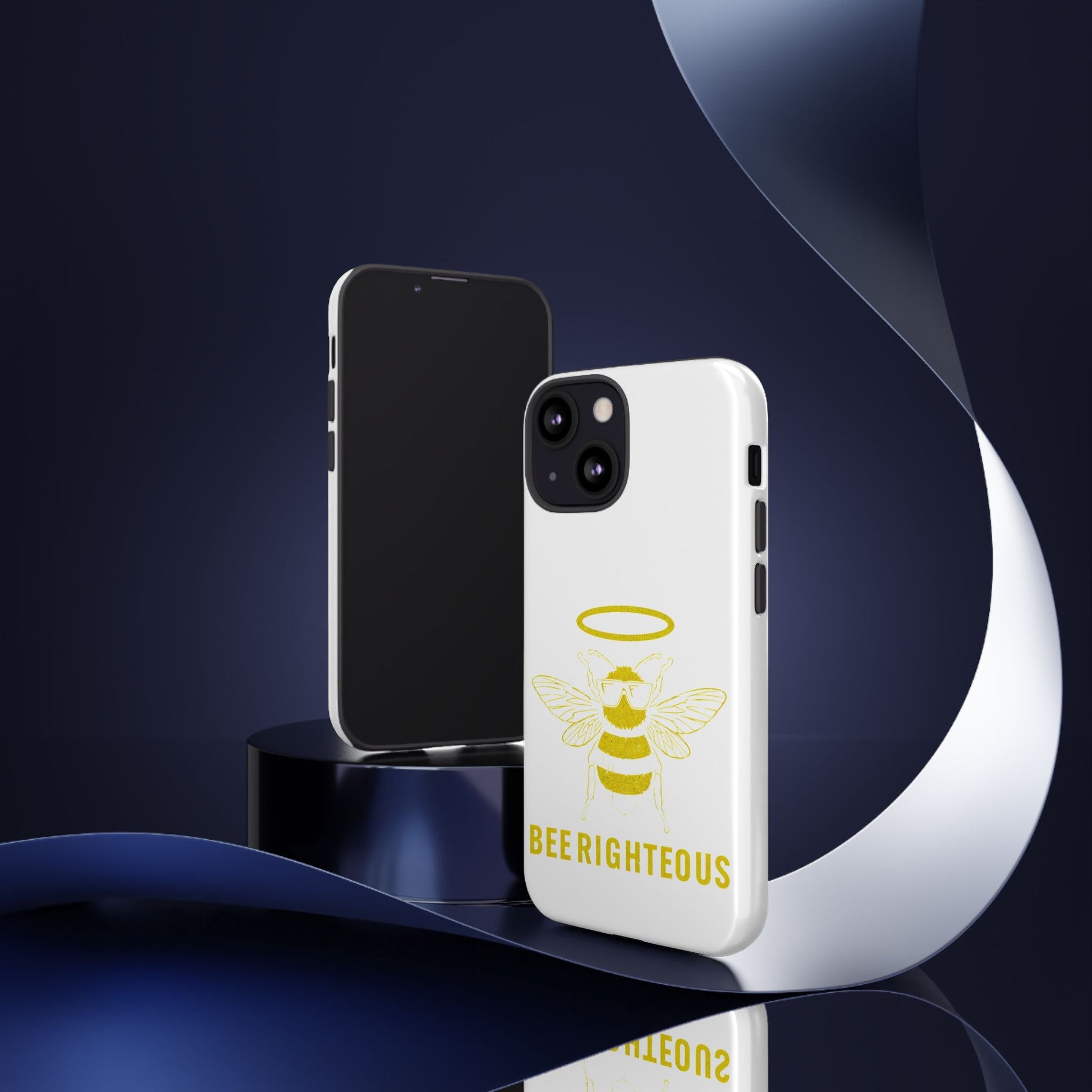 Bee Righteous Phone Case | Tough Cases, Inspirational Gifts, Cute Bee Design, Eco - Friendly Phone Accessories, Buzzing Charm - Jack Righteous