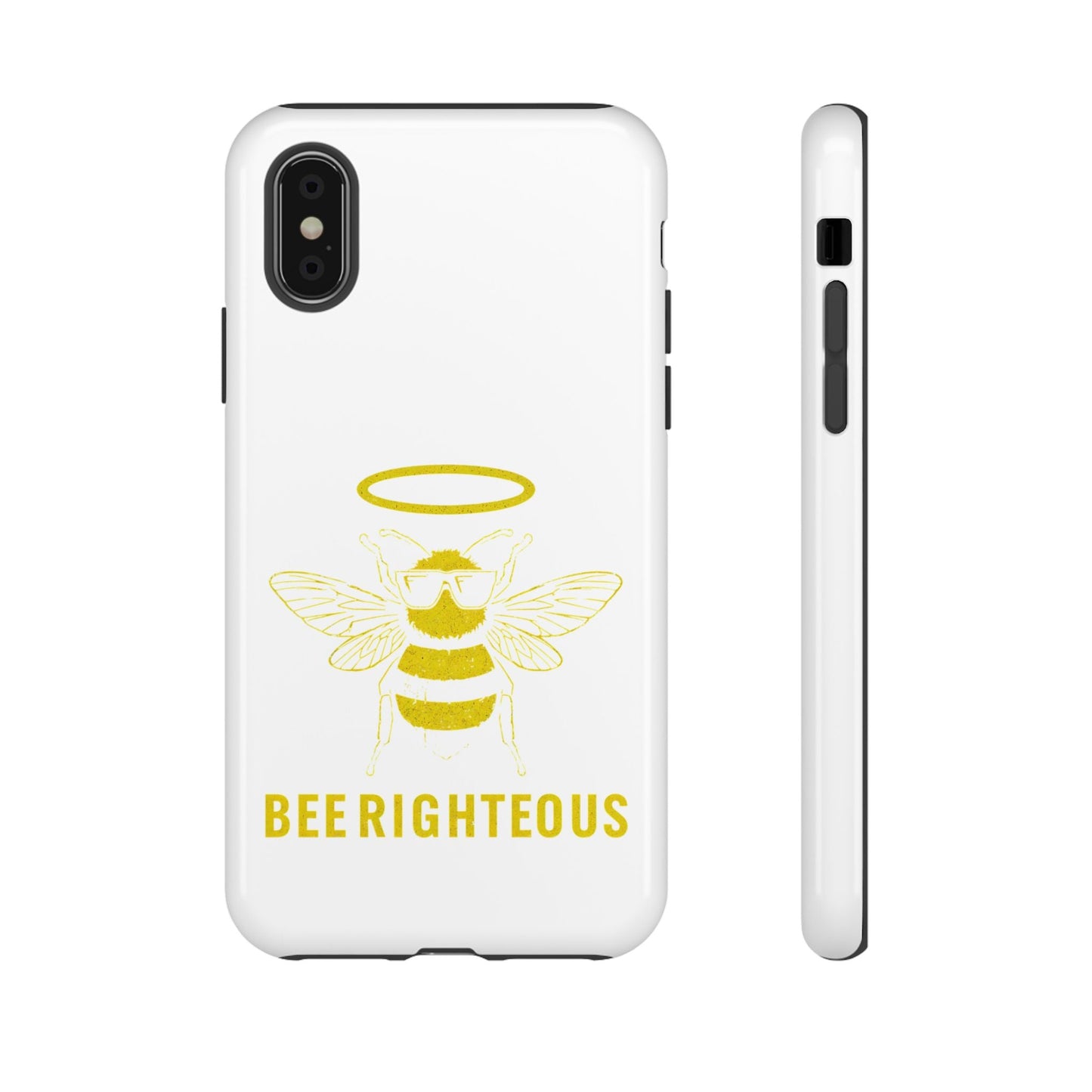 Bee Righteous Phone Case | Tough Cases, Inspirational Gifts, Cute Bee Design, Eco - Friendly Phone Accessories, Buzzing Charm - Jack Righteous