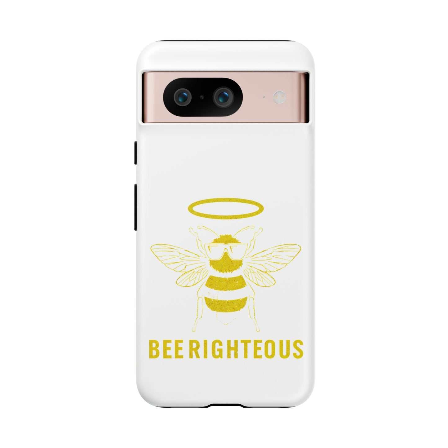 Bee Righteous Phone Case | Tough Cases, Inspirational Gifts, Cute Bee Design, Eco - Friendly Phone Accessories, Buzzing Charm - Jack Righteous