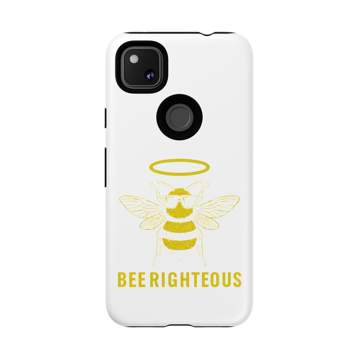 Bee Righteous Phone Case | Tough Cases, Inspirational Gifts, Cute Bee Design, Eco - Friendly Phone Accessories, Buzzing Charm - Jack Righteous