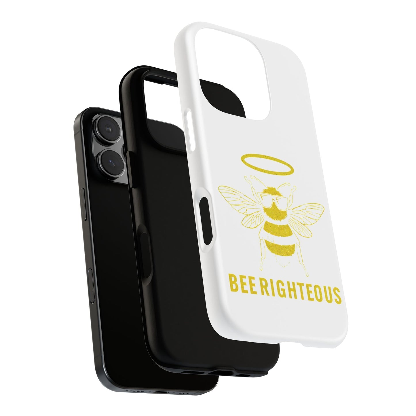 Bee Righteous Phone Case | Tough Cases, Inspirational Gifts, Cute Bee Design, Eco - Friendly Phone Accessories, Buzzing Charm - Jack Righteous