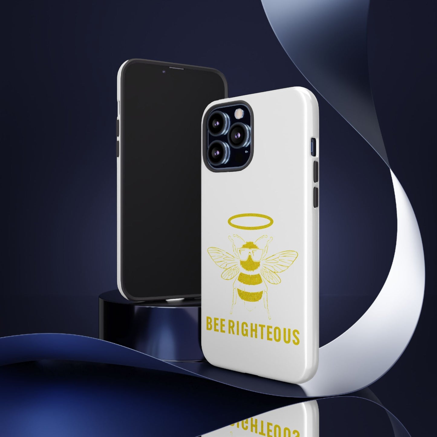 Bee Righteous Phone Case | Tough Cases, Inspirational Gifts, Cute Bee Design, Eco - Friendly Phone Accessories, Buzzing Charm - Jack Righteous