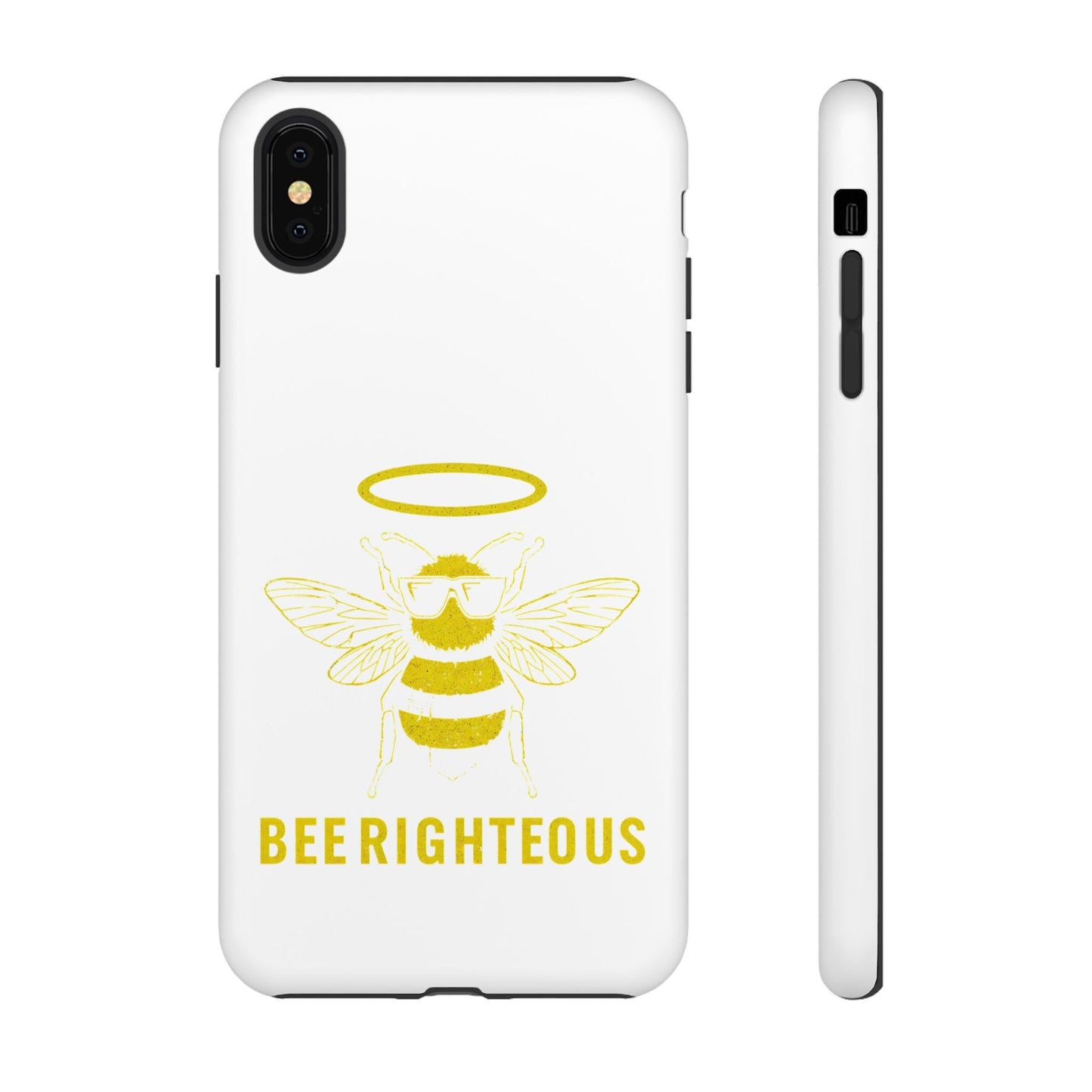 Bee Righteous Phone Case | Tough Cases, Inspirational Gifts, Cute Bee Design, Eco - Friendly Phone Accessories, Buzzing Charm - Jack Righteous