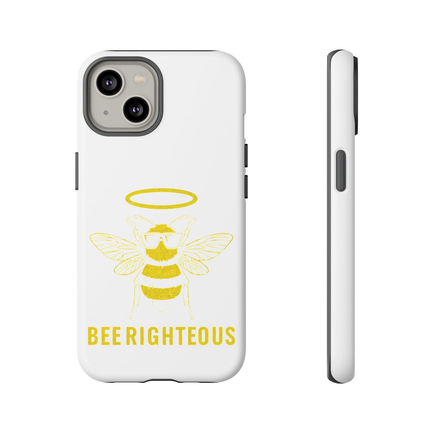 Bee Righteous Phone Case | Tough Cases, Inspirational Gifts, Cute Bee Design, Eco - Friendly Phone Accessories, Buzzing Charm - Jack Righteous