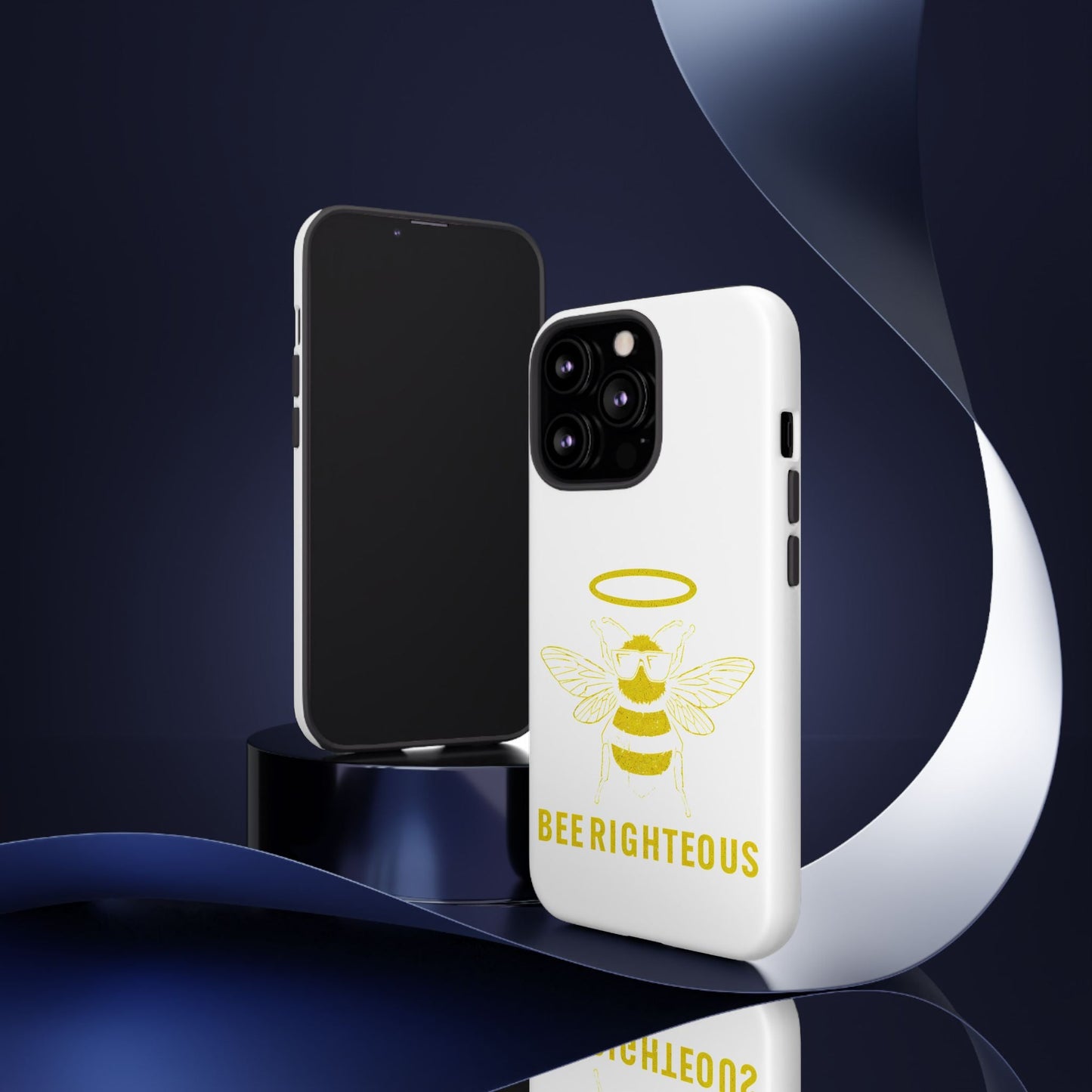 Bee Righteous Phone Case | Tough Cases, Inspirational Gifts, Cute Bee Design, Eco - Friendly Phone Accessories, Buzzing Charm - Jack Righteous