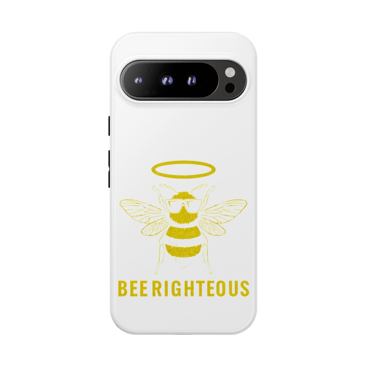 Bee Righteous Phone Case | Tough Cases, Inspirational Gifts, Cute Bee Design, Eco - Friendly Phone Accessories, Buzzing Charm - Jack Righteous