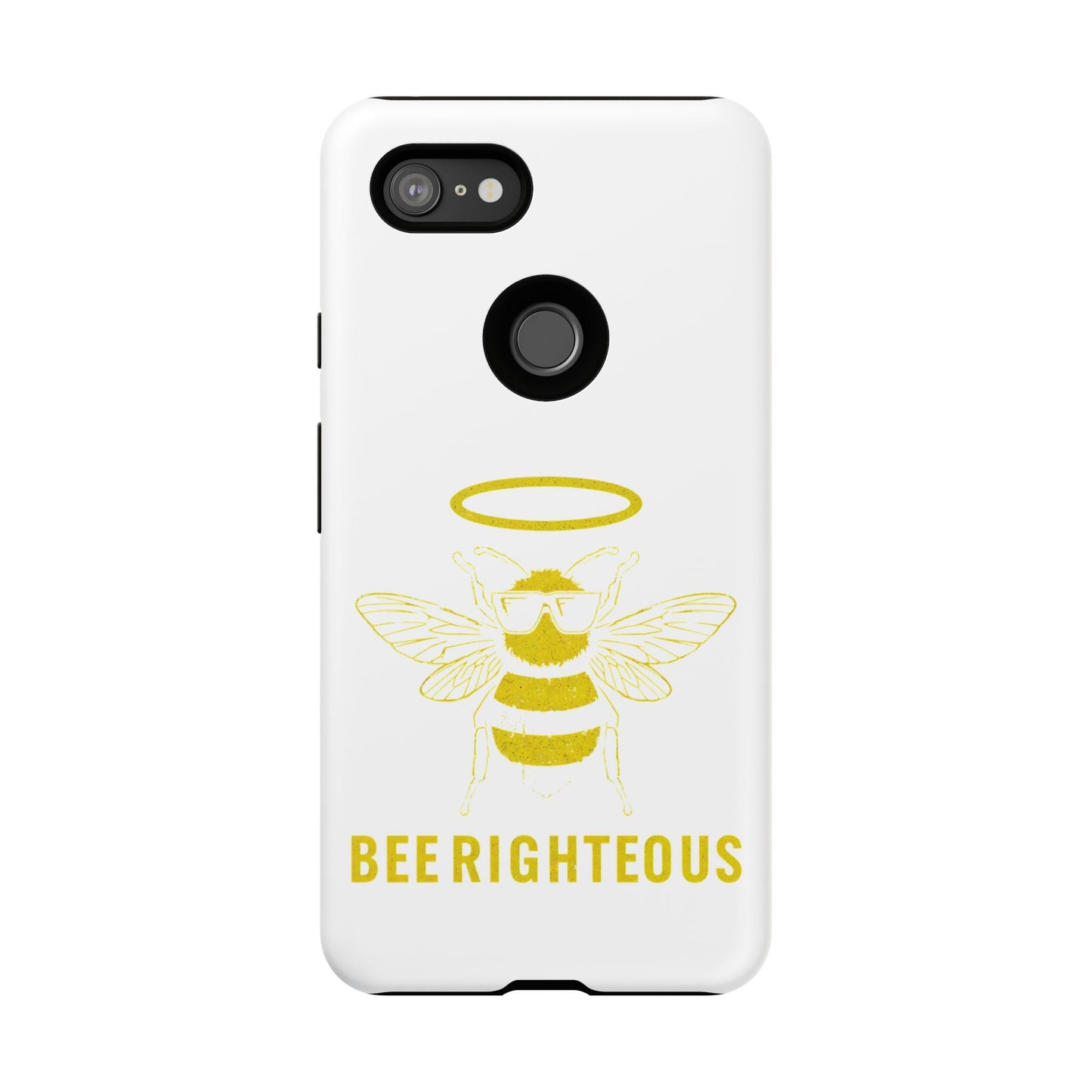Bee Righteous Phone Case | Tough Cases, Inspirational Gifts, Cute Bee Design, Eco - Friendly Phone Accessories, Buzzing Charm - Jack Righteous