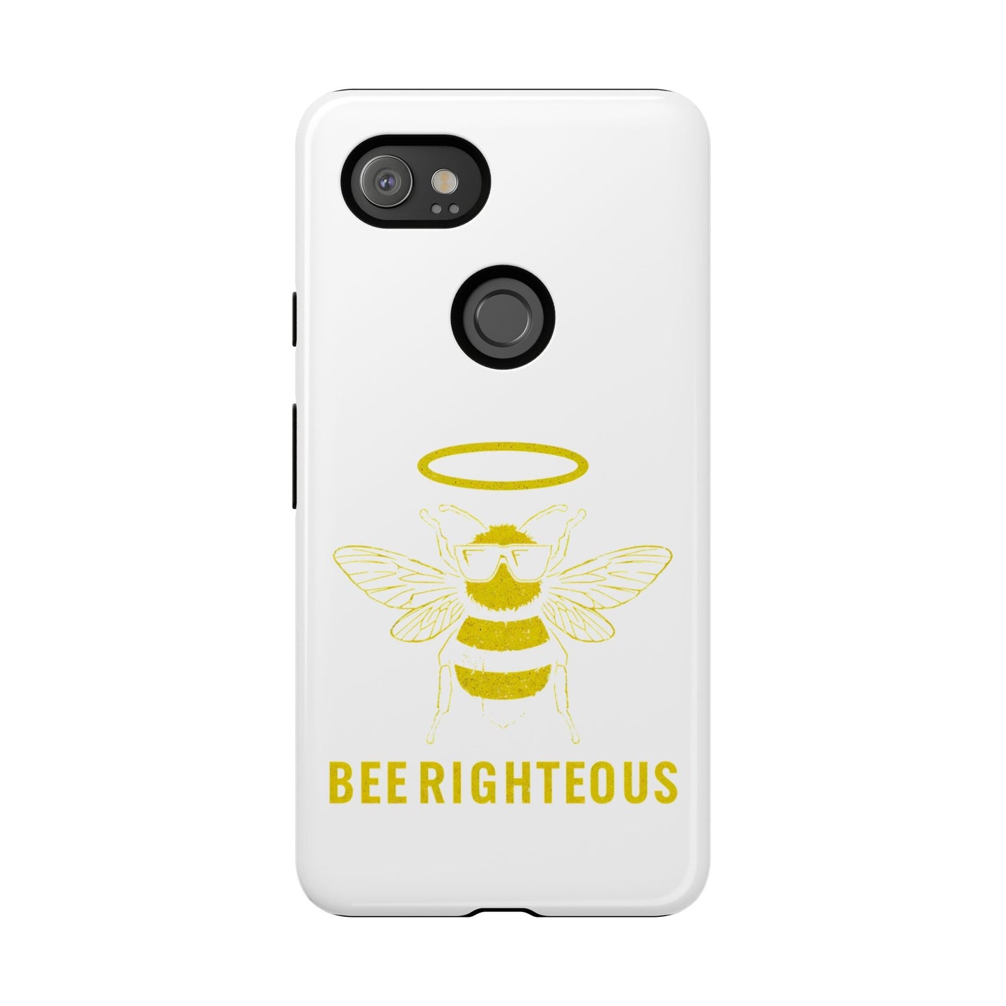 Bee Righteous Phone Case | Tough Cases, Inspirational Gifts, Cute Bee Design, Eco - Friendly Phone Accessories, Buzzing Charm - Jack Righteous
