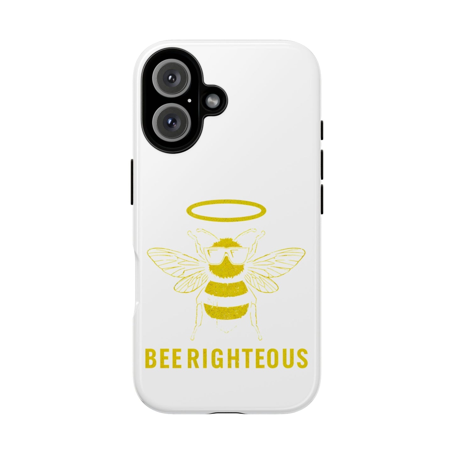 Bee Righteous Phone Case | Tough Cases, Inspirational Gifts, Cute Bee Design, Eco - Friendly Phone Accessories, Buzzing Charm - Jack Righteous
