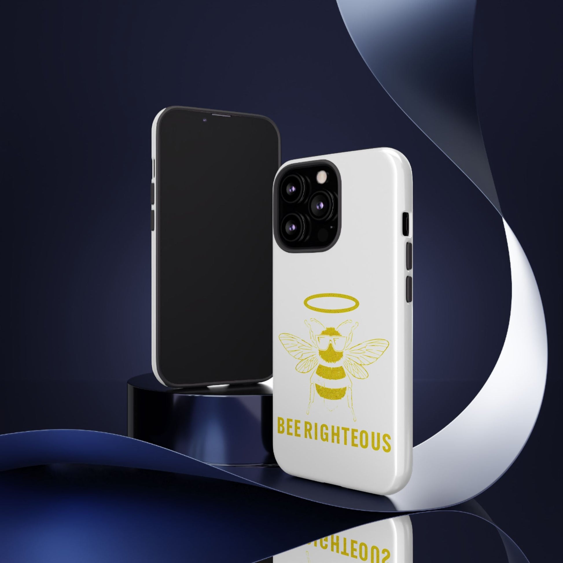 Bee Righteous Phone Case | Tough Cases, Inspirational Gifts, Cute Bee Design, Eco - Friendly Phone Accessories, Buzzing Charm - Jack Righteous