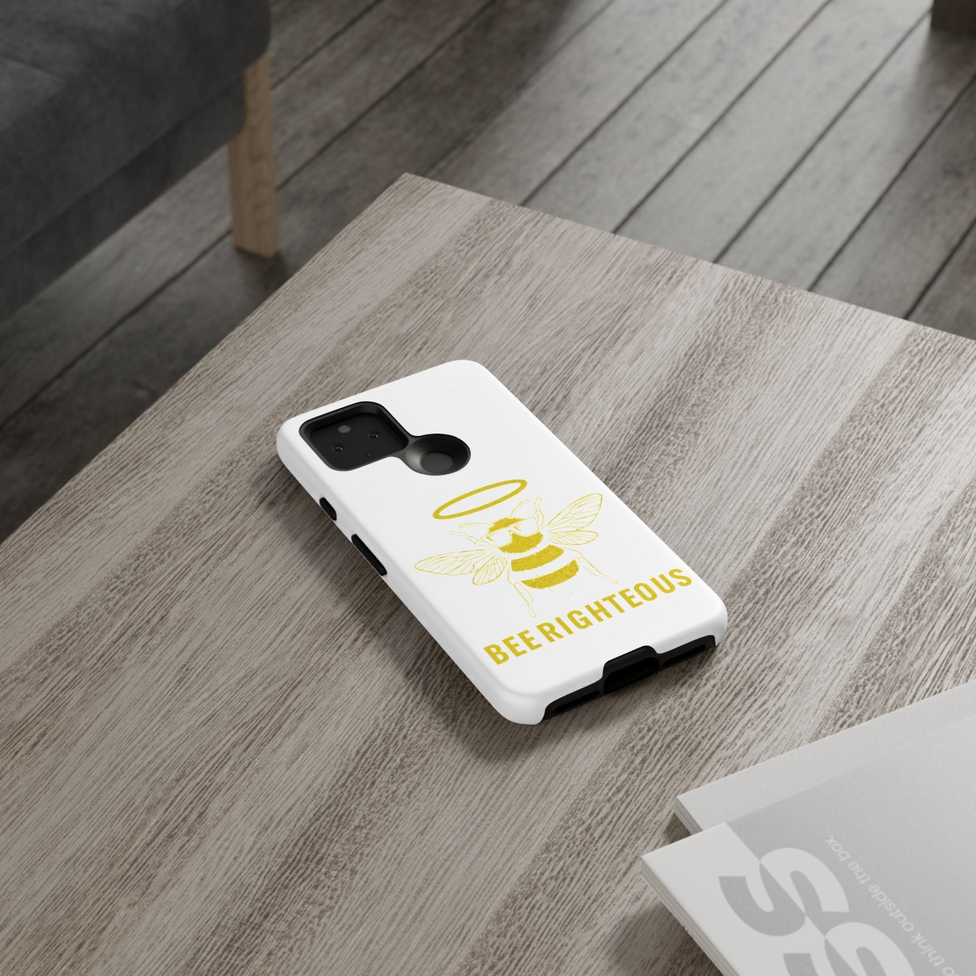 Bee Righteous Phone Case | Tough Cases, Inspirational Gifts, Cute Bee Design, Eco - Friendly Phone Accessories, Buzzing Charm - Jack Righteous