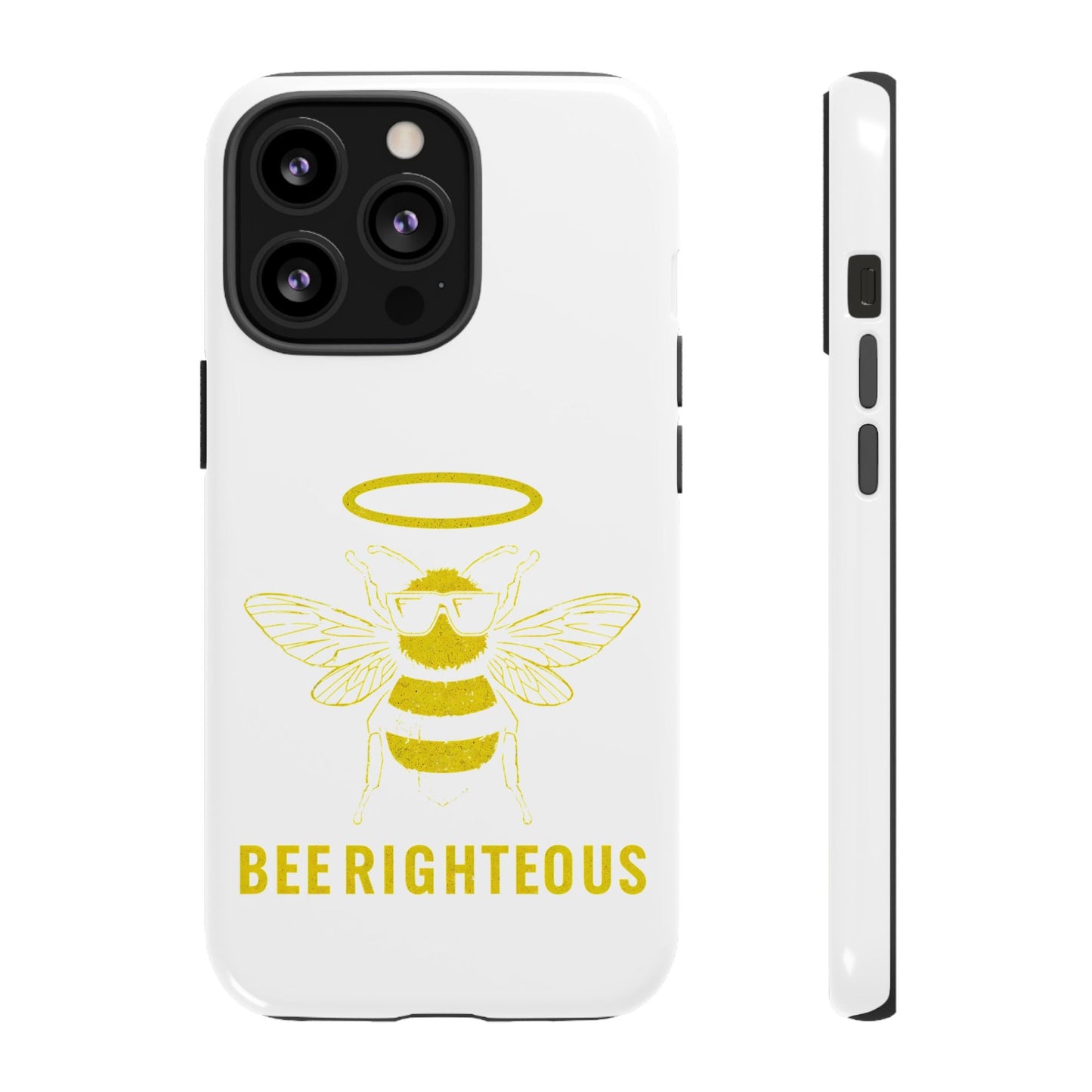 Bee Righteous Phone Case | Tough Cases, Inspirational Gifts, Cute Bee Design, Eco - Friendly Phone Accessories, Buzzing Charm - Jack Righteous