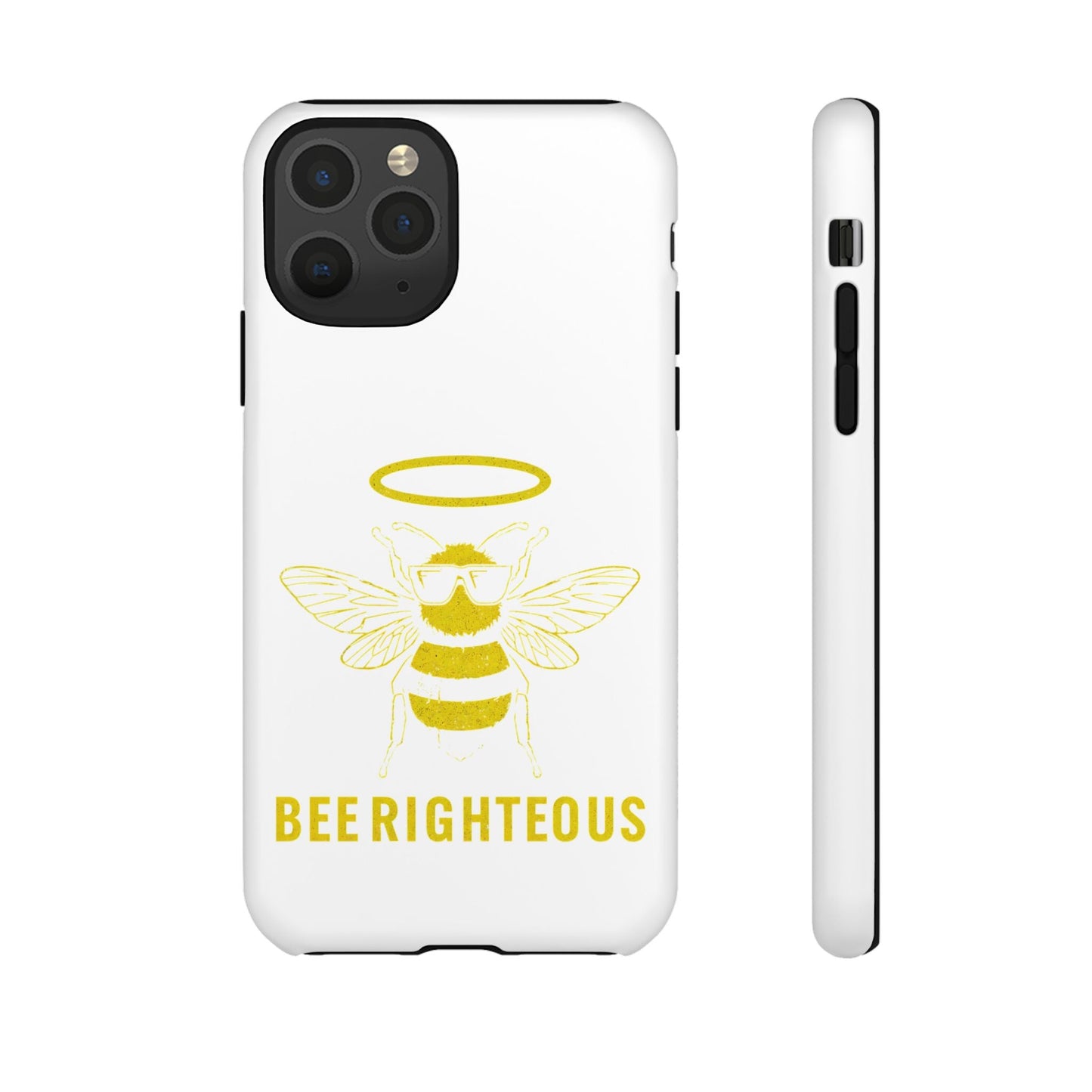 Bee Righteous Phone Case | Tough Cases, Inspirational Gifts, Cute Bee Design, Eco - Friendly Phone Accessories, Buzzing Charm - Jack Righteous