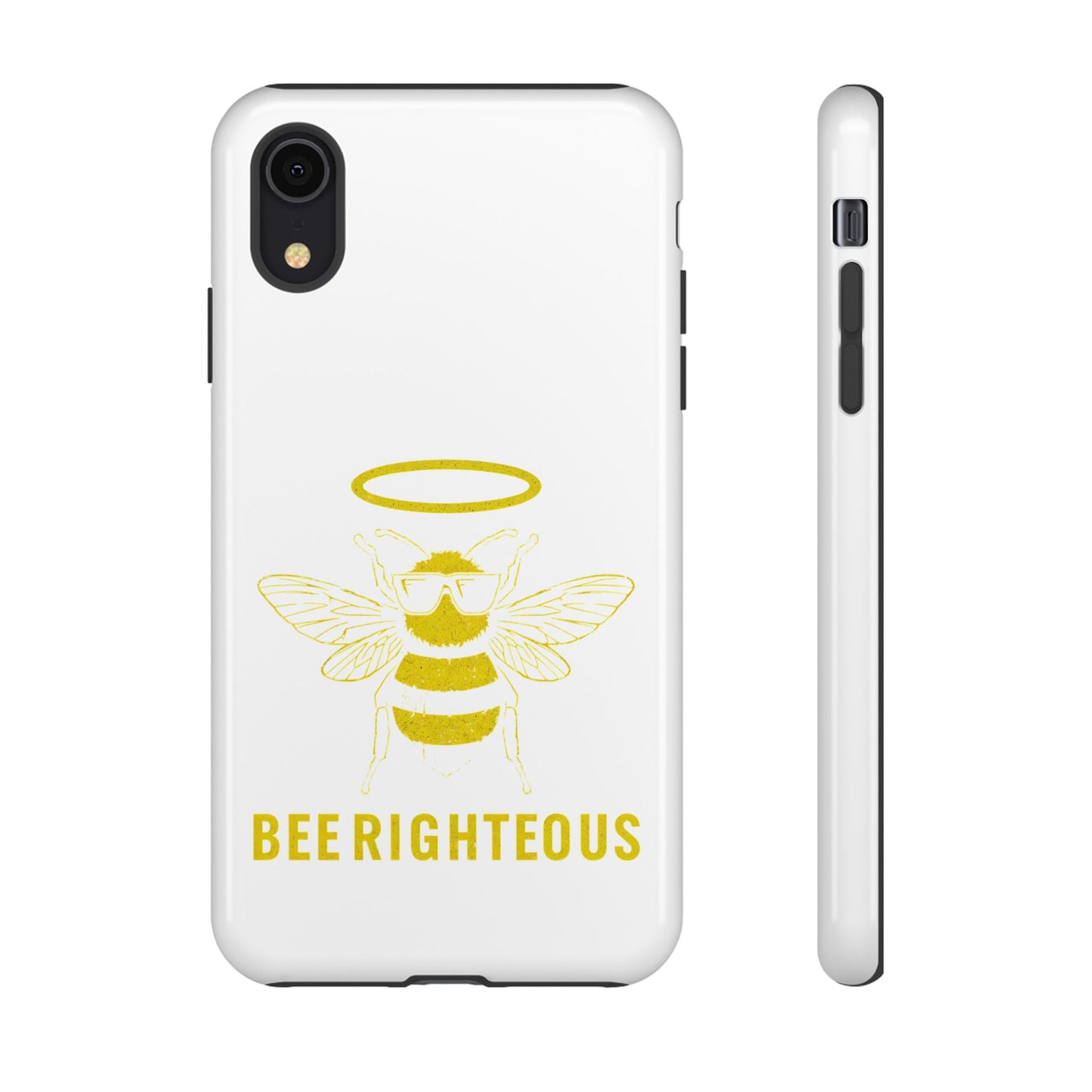 Bee Righteous Phone Case | Tough Cases, Inspirational Gifts, Cute Bee Design, Eco - Friendly Phone Accessories, Buzzing Charm - Jack Righteous