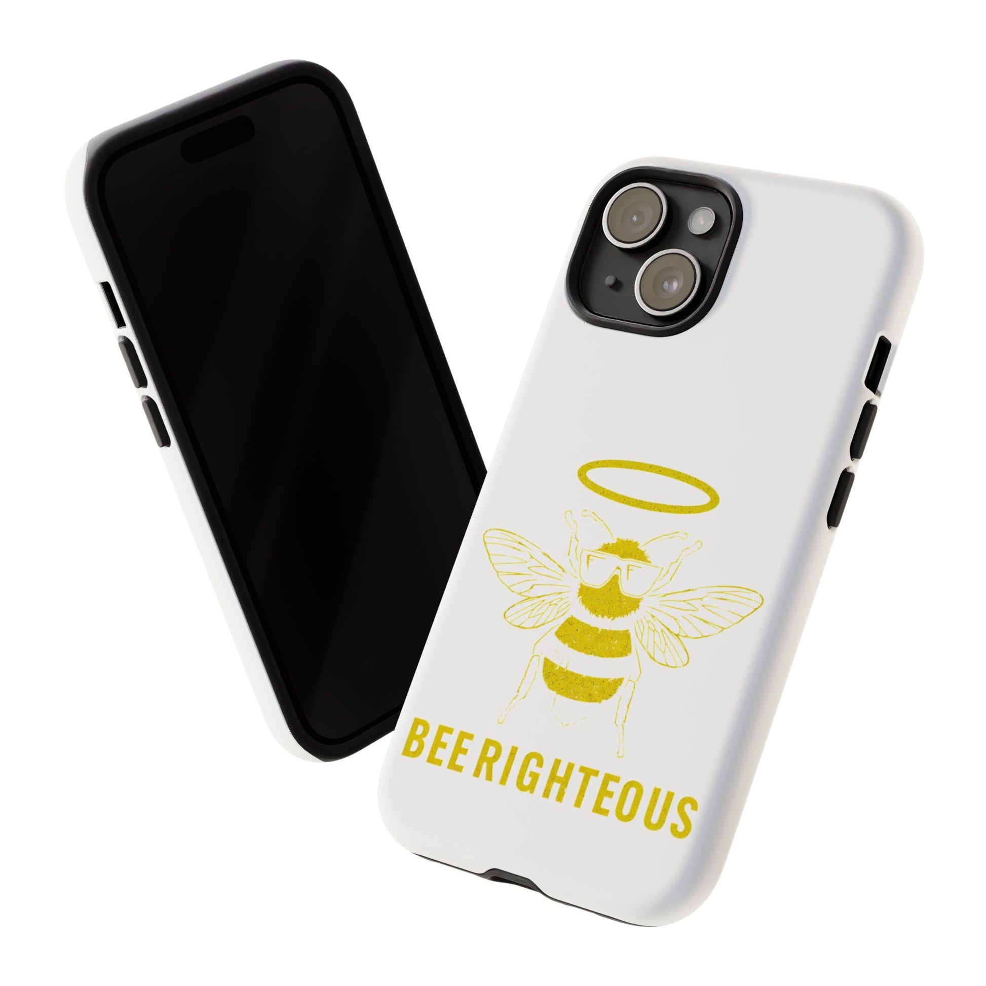 Bee Righteous Phone Case | Tough Cases, Inspirational Gifts, Cute Bee Design, Eco - Friendly Phone Accessories, Buzzing Charm - Jack Righteous