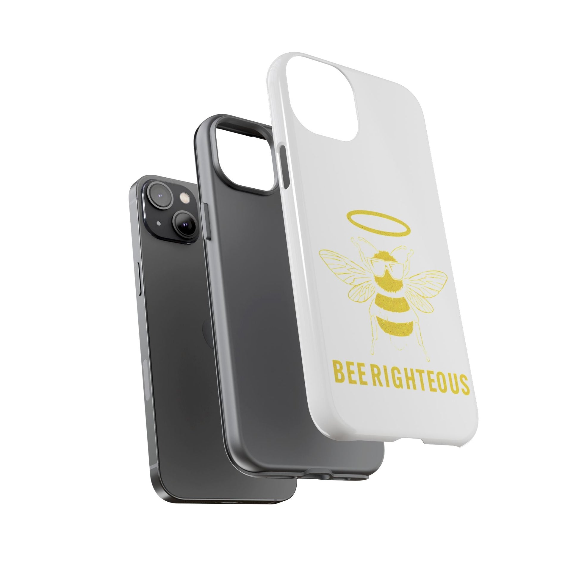 Bee Righteous Phone Case | Tough Cases, Inspirational Gifts, Cute Bee Design, Eco - Friendly Phone Accessories, Buzzing Charm - Jack Righteous