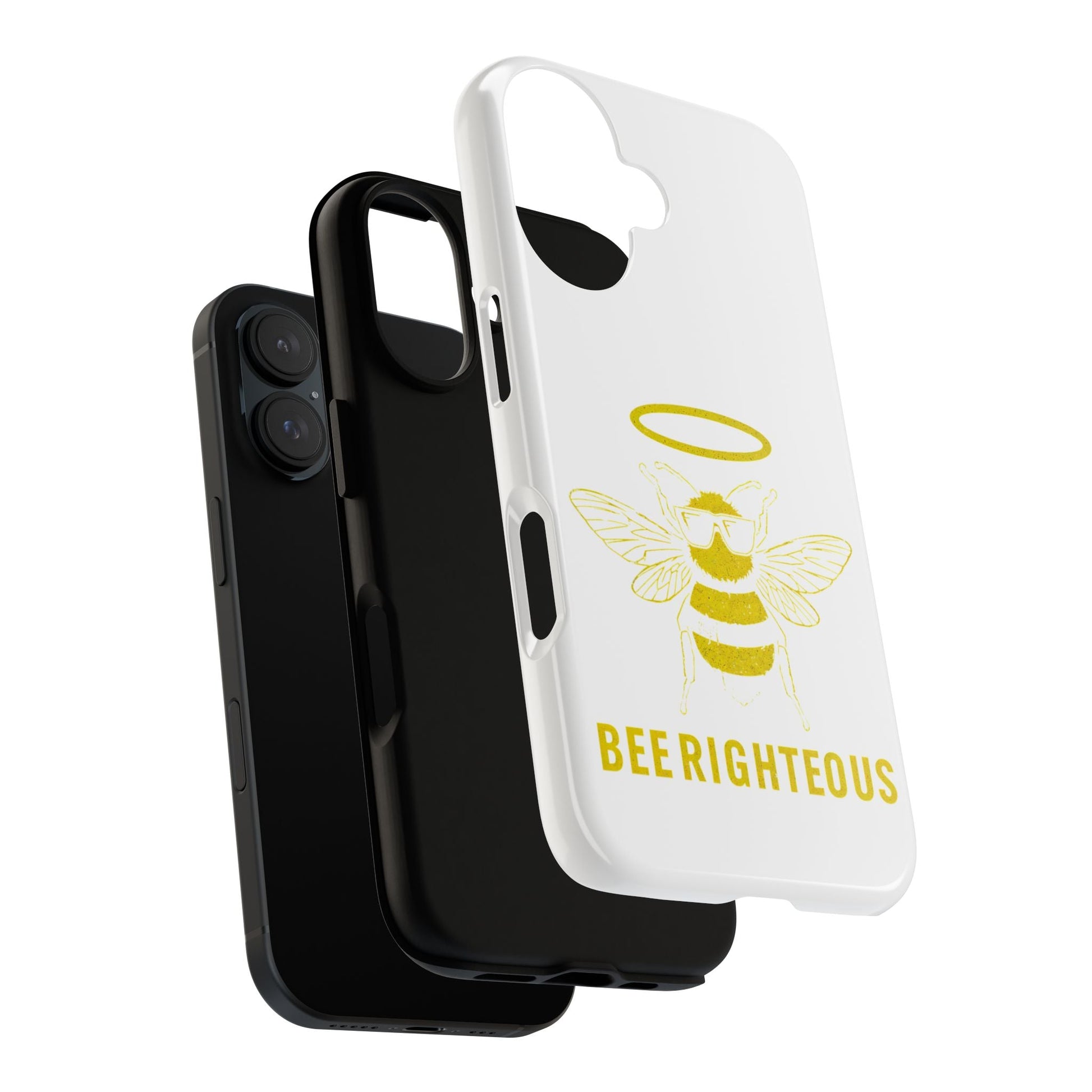 Bee Righteous Phone Case | Tough Cases, Inspirational Gifts, Cute Bee Design, Eco - Friendly Phone Accessories, Buzzing Charm - Jack Righteous