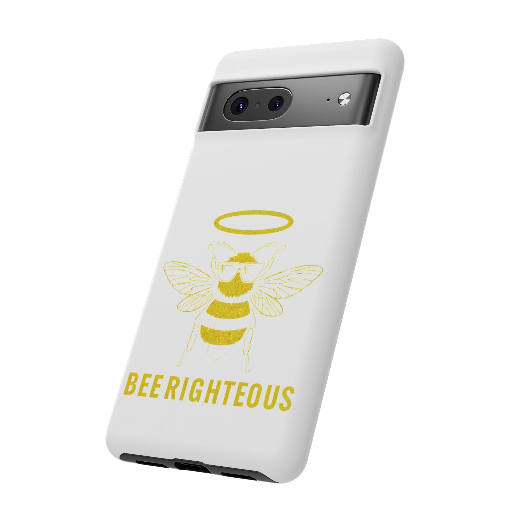 Bee Righteous Phone Case | Tough Cases, Inspirational Gifts, Cute Bee Design, Eco - Friendly Phone Accessories, Buzzing Charm - Jack Righteous
