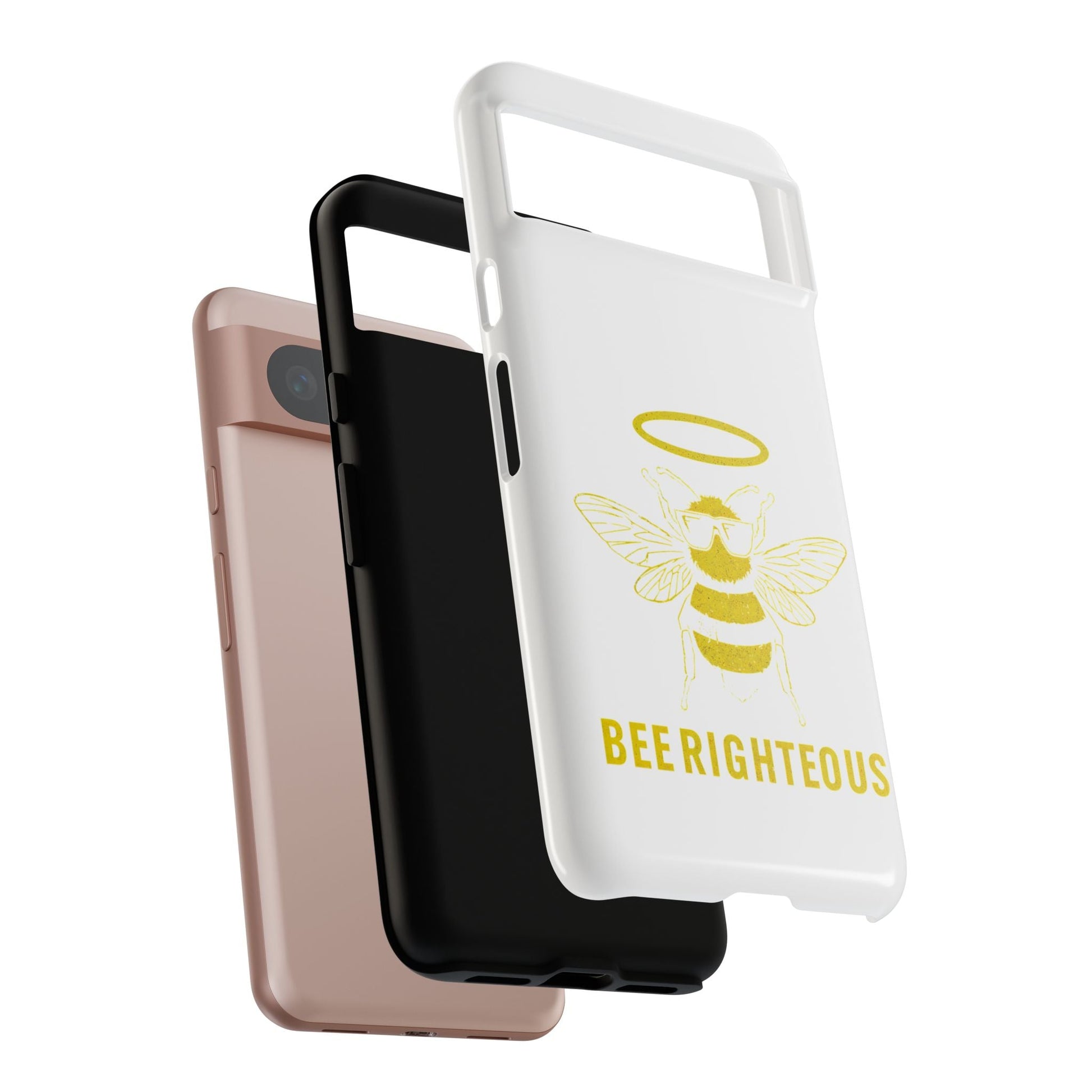 Bee Righteous Phone Case | Tough Cases, Inspirational Gifts, Cute Bee Design, Eco - Friendly Phone Accessories, Buzzing Charm - Jack Righteous