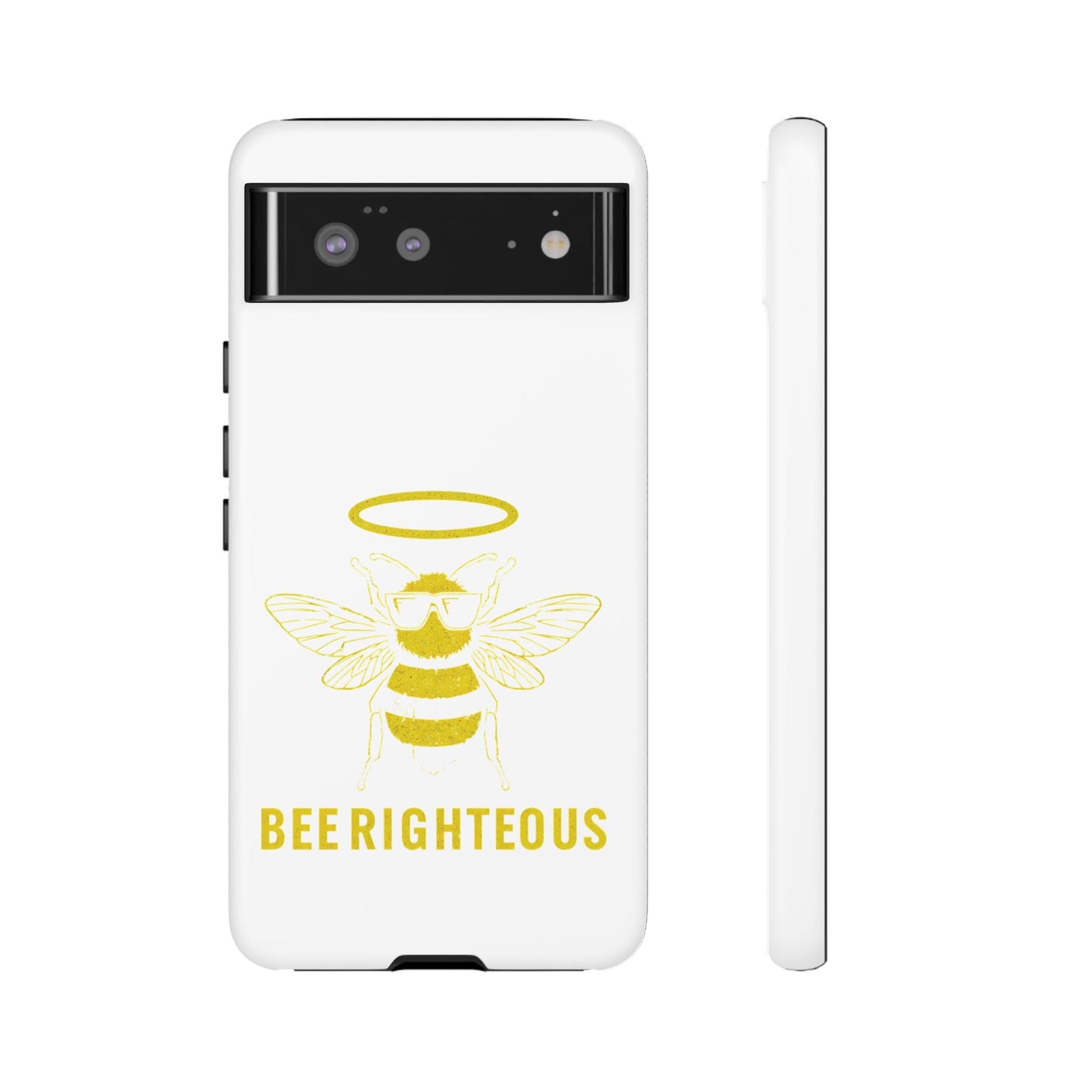Bee Righteous Phone Case | Tough Cases, Inspirational Gifts, Cute Bee Design, Eco - Friendly Phone Accessories, Buzzing Charm - Jack Righteous