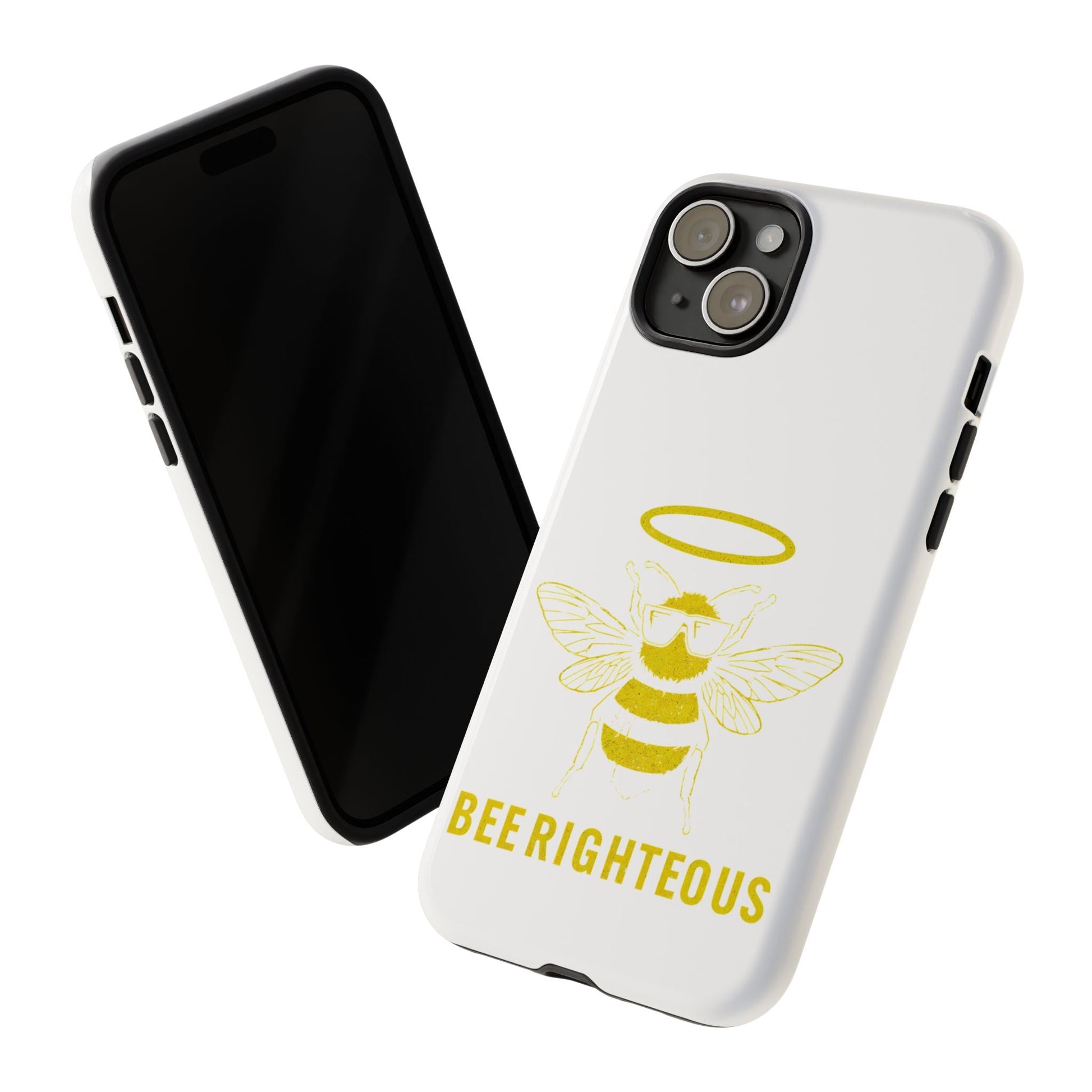Bee Righteous Phone Case | Tough Cases, Inspirational Gifts, Cute Bee Design, Eco - Friendly Phone Accessories, Buzzing Charm - Jack Righteous