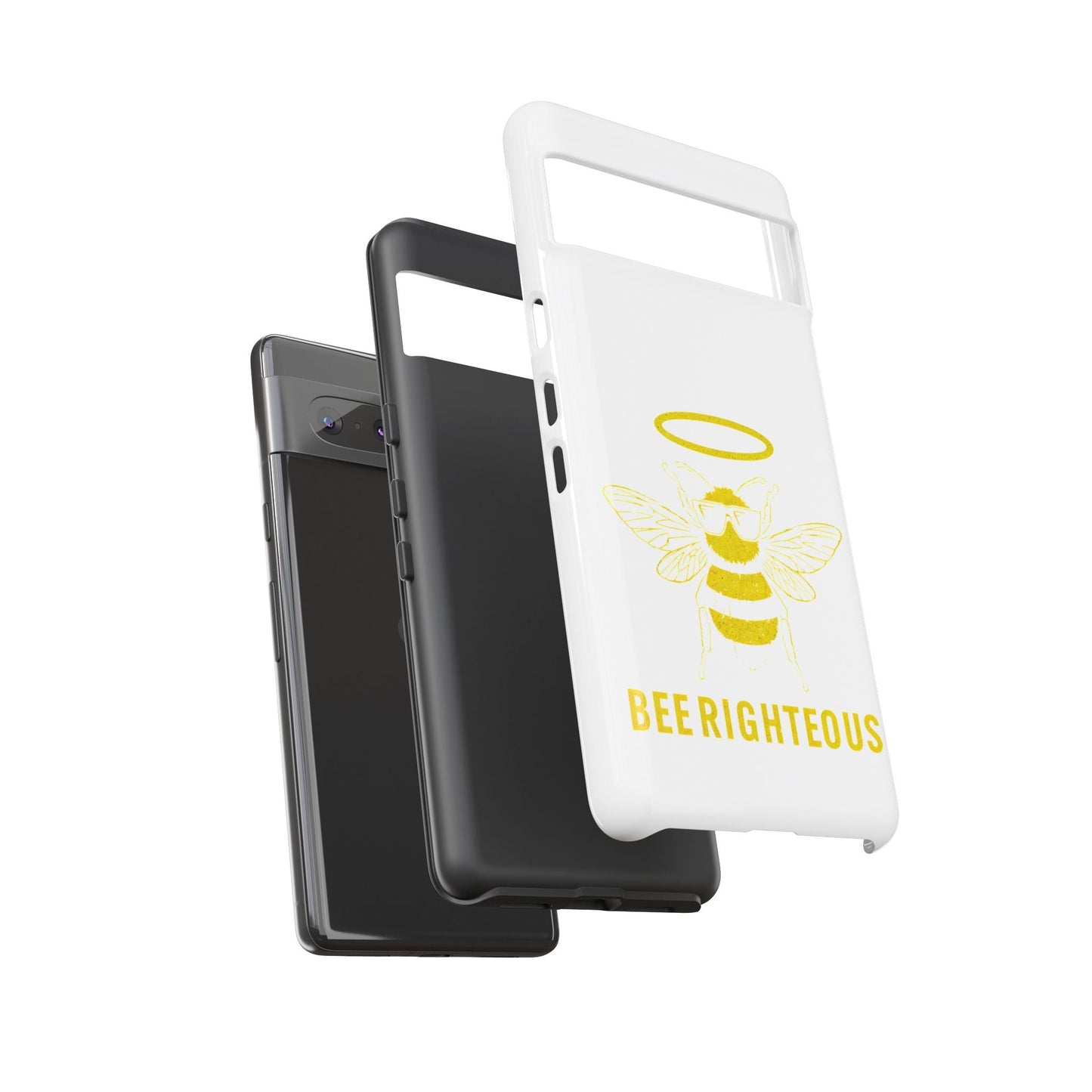 Bee Righteous Phone Case | Tough Cases, Inspirational Gifts, Cute Bee Design, Eco - Friendly Phone Accessories, Buzzing Charm - Jack Righteous