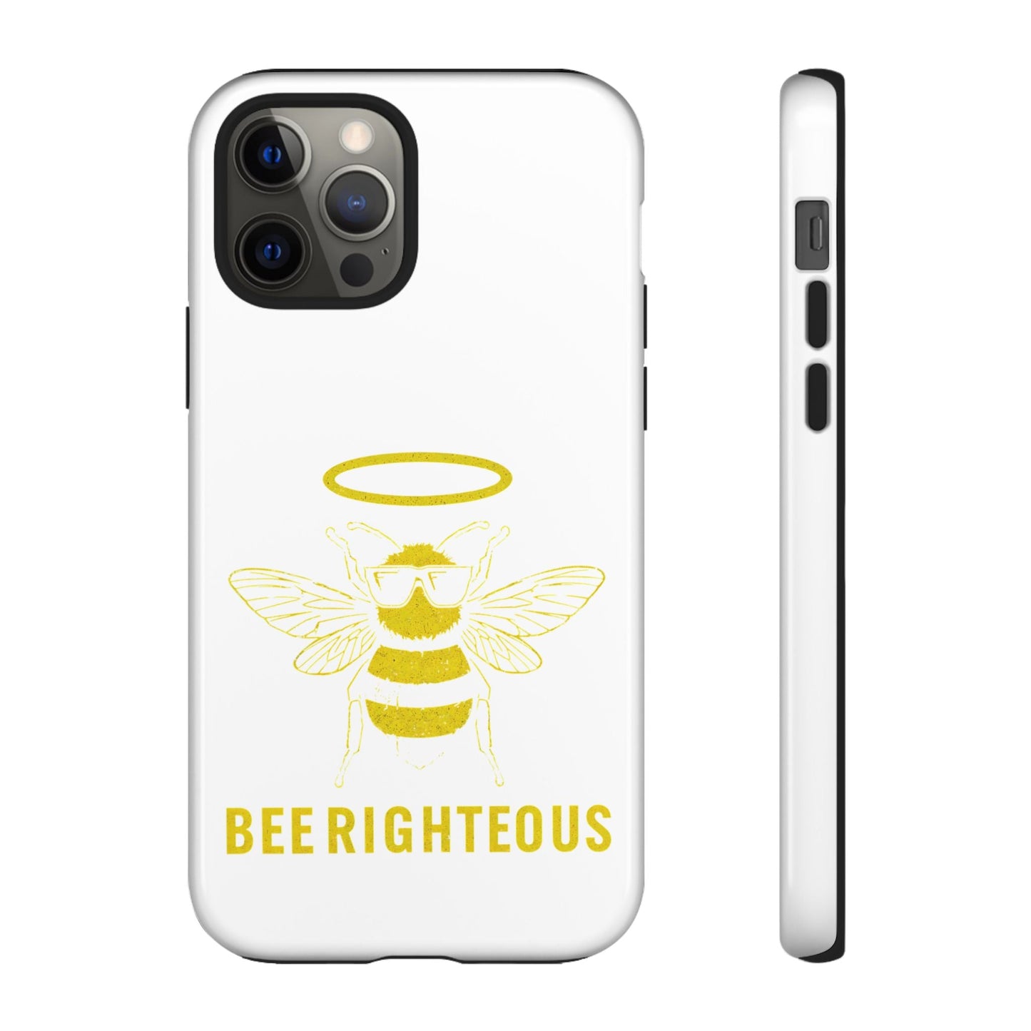 Bee Righteous Phone Case | Tough Cases, Inspirational Gifts, Cute Bee Design, Eco - Friendly Phone Accessories, Buzzing Charm - Jack Righteous